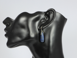 oorbellen zilver met lapis lazuli