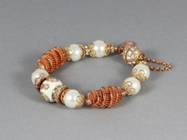 romantische armband met shell parels