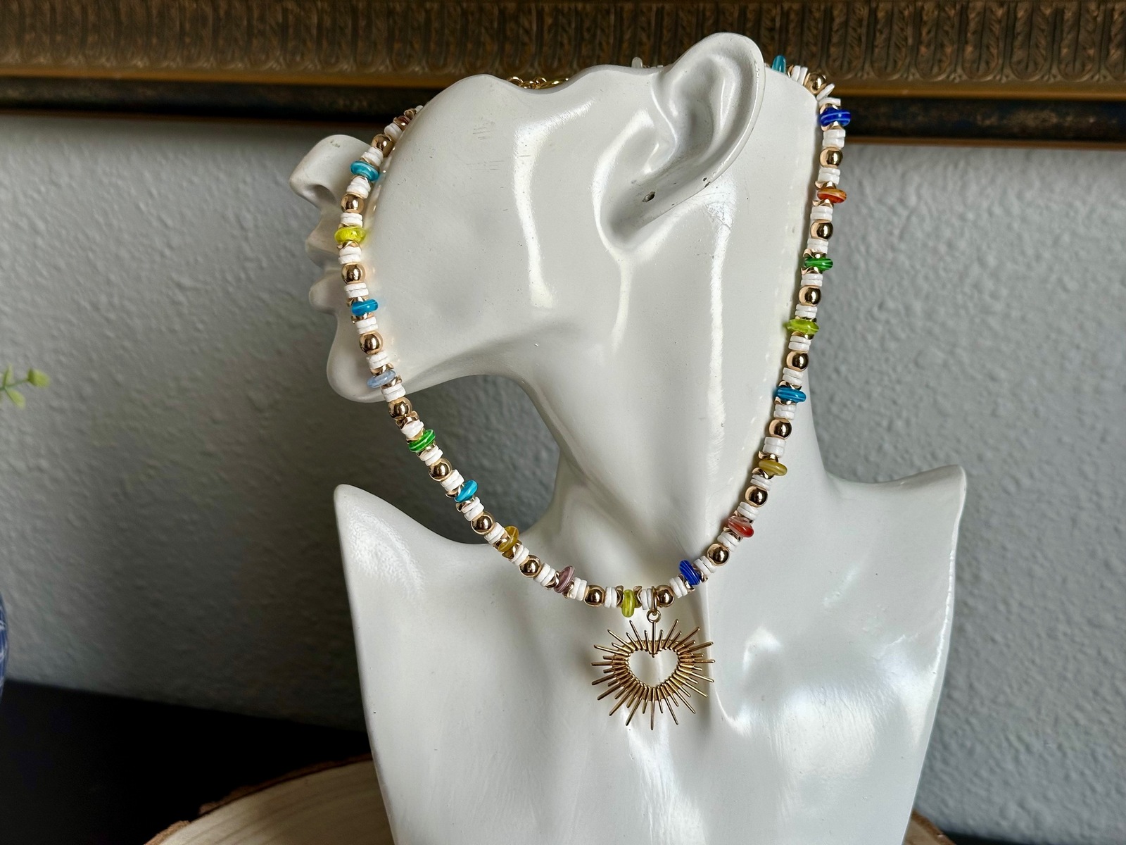 collier mixed materials met hart hanger