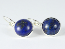 oorbellen zilver met lapis lazuli