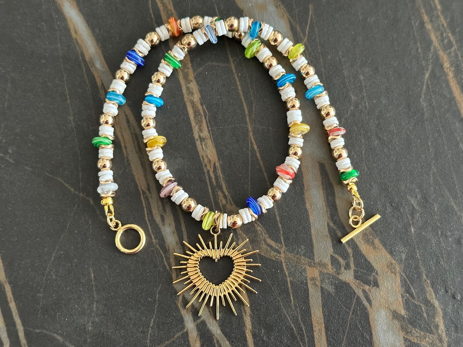 collier mixed materials met hart hanger
