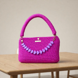 Tas handmade vanAnsi Original in paars/roze