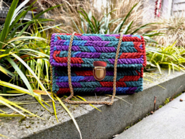 Tas clutch multi colour