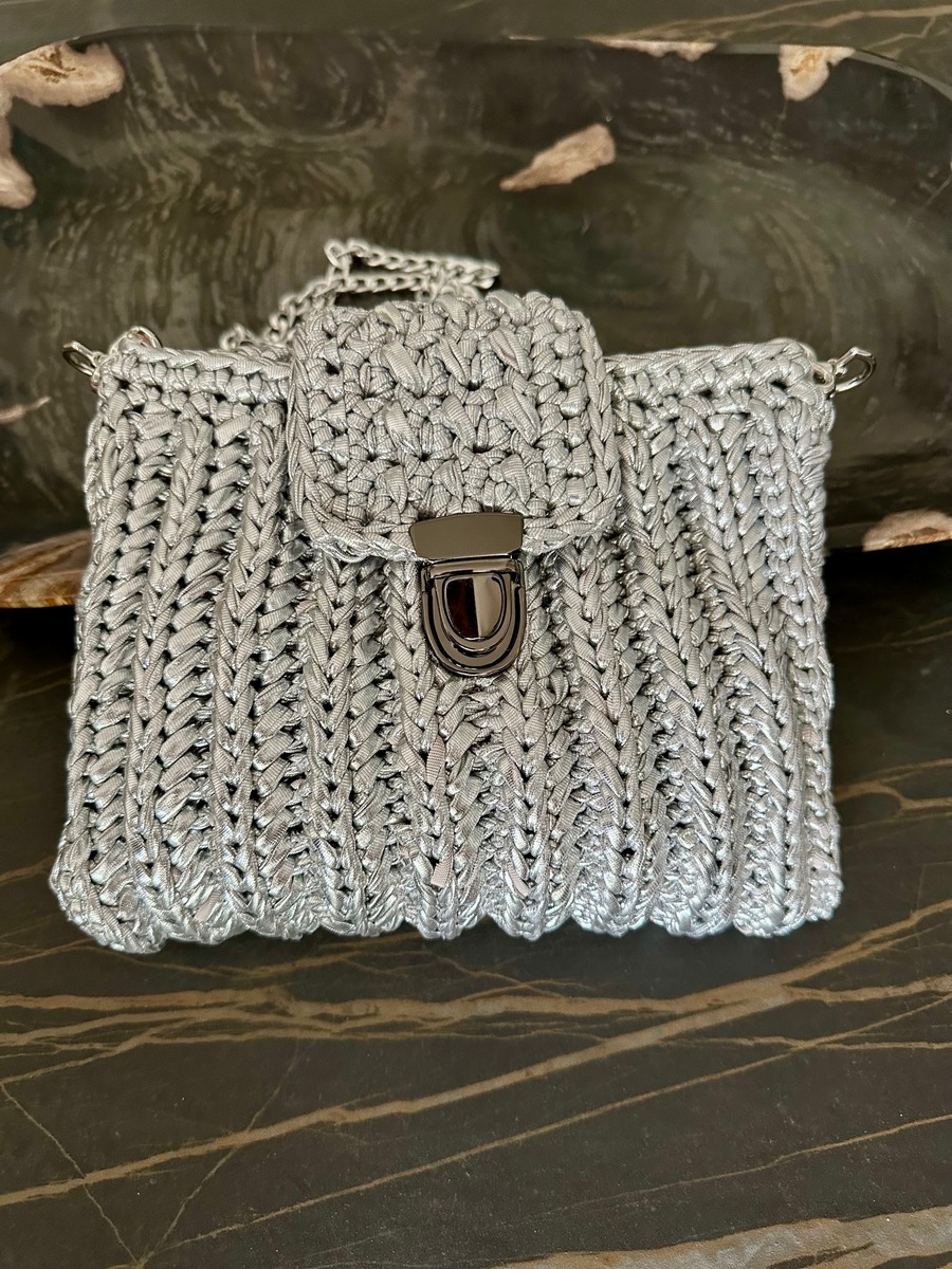 Tas handmade in zilver