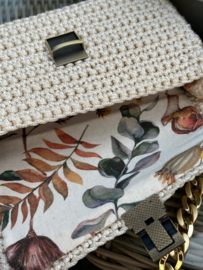 Tasje licht beige handmade