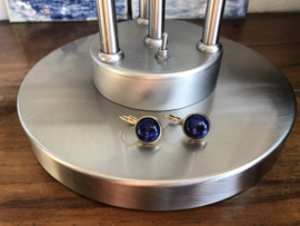 oorbellen verguld met lapis lazuli