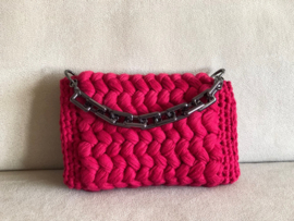 Tas handmade clutch rood