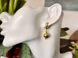 oorbellen rvs goldplated