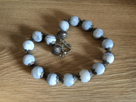 collier met blue lace agaat