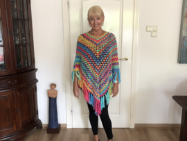 poncho zomer veel kleur