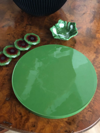 dienblad ruit handmade groen wit epoxy