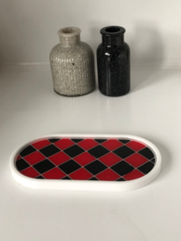 Tray epoxy rood zwart