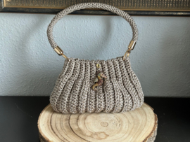 tas handmade Ansi Original Bolletje in beige, maat S