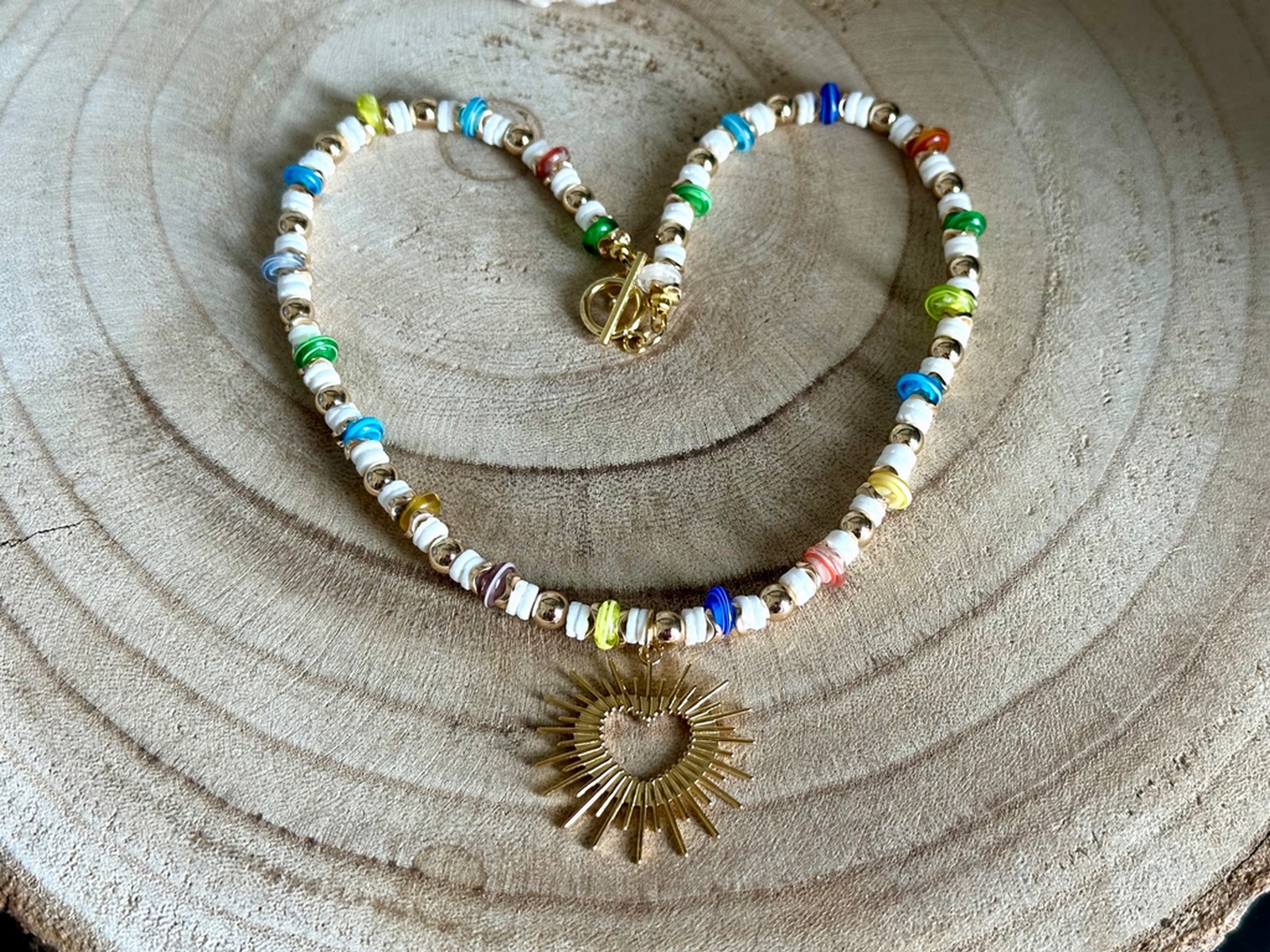 collier mixed materials met hart hanger