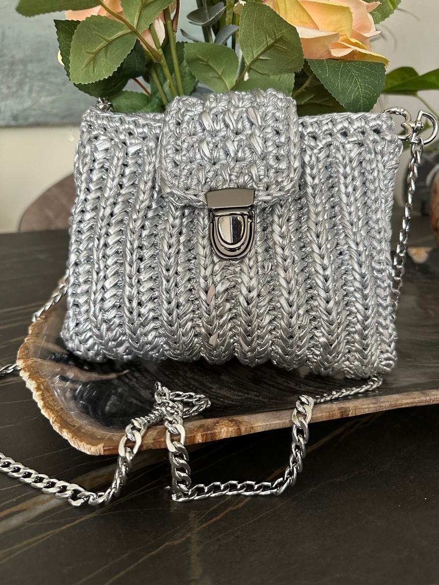 Tas handmade in zilver