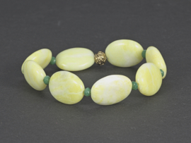 armband met lemon jade en groen kristal