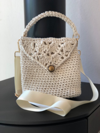 Tas off white handmade