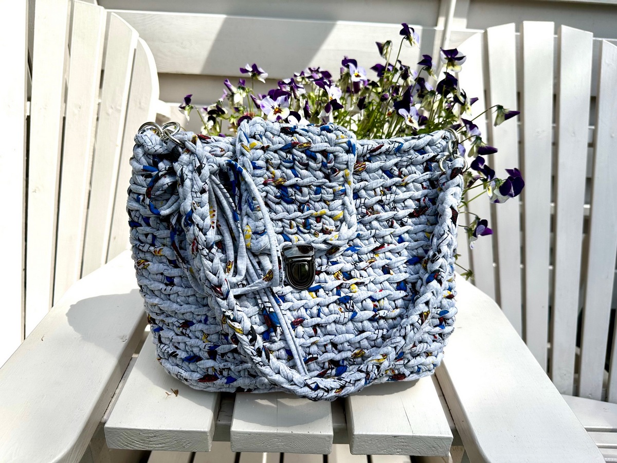 Tas handmade Ansi Original licht grijs gemeleerd