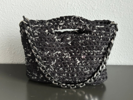 Clutch in zwart wit Ansi Original Tas