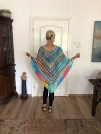 poncho zomer veel kleur