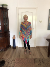 poncho zomer veel kleur