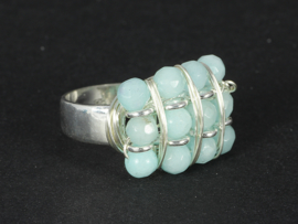 ring zilver met amazoniet