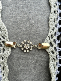 Omslagdoek zwart zilver