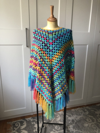 poncho zomer veel kleur