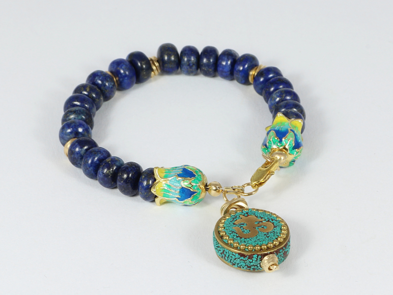 armband met lapis lazuli en goud