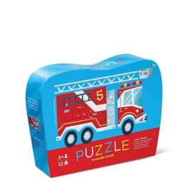 Crocodile Creek Mini puzzel Brandweerwagen