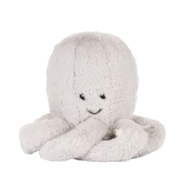 Flow Olly de Octopus (Grijs)  –  pluche Knuffel met hartslag