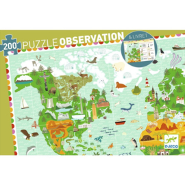 Djeco Observatie puzzel  Reis rond de wereld