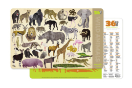 Crocodile Creek Placemat Wilde Dieren