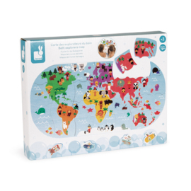 Janod Badspeelgoed Puzzel Wereldkaart