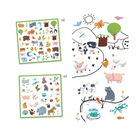 Djeco 160 stickers Dieren