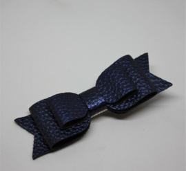 Strik 3d met relief donkerblauw