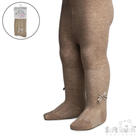 Babymaillot beige melange met strik