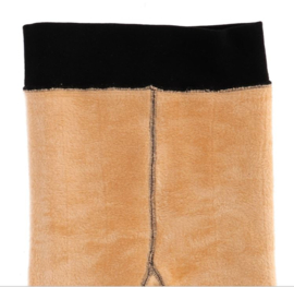 Damespanty Fleece Marianne nude / huidskleur