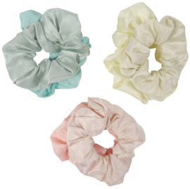 Scrunchie set van 2 effen en luxe