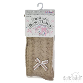 Babymaillot beige melange met strik