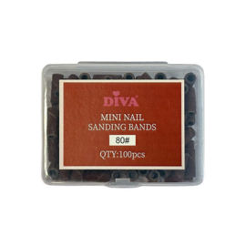 Mini Nail Sanding Bands for Small Mandrel Bit 3mm - 100 pcs - 240#
