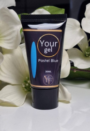 Your gel pastel blue