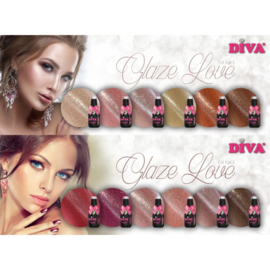 Diva cat eye Glaze love 1 en 2  collectie 10 ml