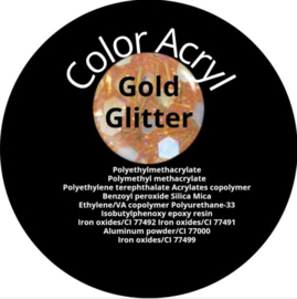 YF color acryl Gold Glitter
