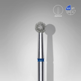 STALEKS Diamond nail drill bit ball blue EXPERT head diameter 4 mm
