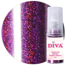 DIVA Airbrush Glitter Colorboom Spray Deep Purple 7