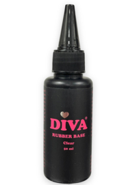 Diva Rubber Basecoat Clear FLES 50 ml