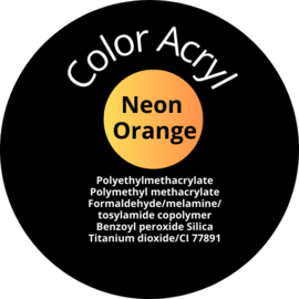 Your future nails color acryl  neon orange