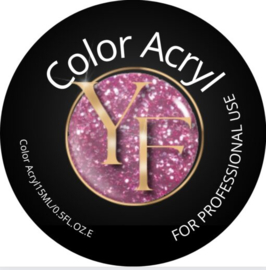 YF color acryl pink sparkle