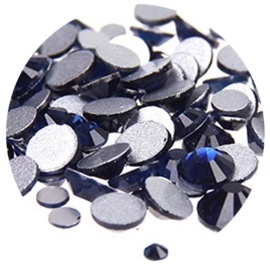 Crystal Facet Strass Donker Blauw